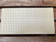 Lego Tan Baseplate 16x32 ref 3857 /set 6763 6441 6560 6769 6762 avec Fissure