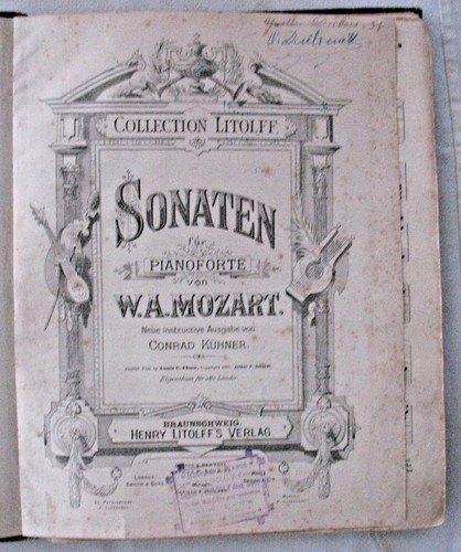 Mozart sonates par conrad - sonates,