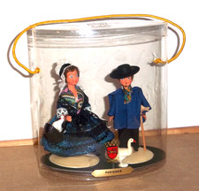 POUPEES  PHILIPPE COUPLE PERIGORD - OIE GUILBERT -  EXCELLENT ETAT EN BOÎTE