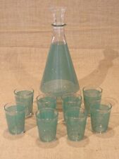 Service à apéritif  à liqueur  vintage 70s 80s  carafe + 8 verres