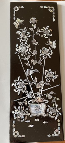 Tableau vietnamien laqué noir