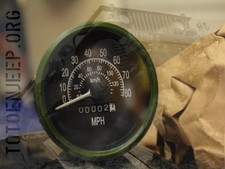 INSTRUMENT  TACHYMETRE COMPTEUR VITESSE KMH/ MILES  ... jeep WILLYS US WW2 .