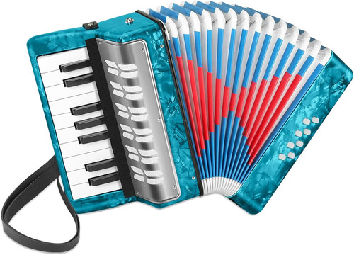 Key piano accordion - key, (azure