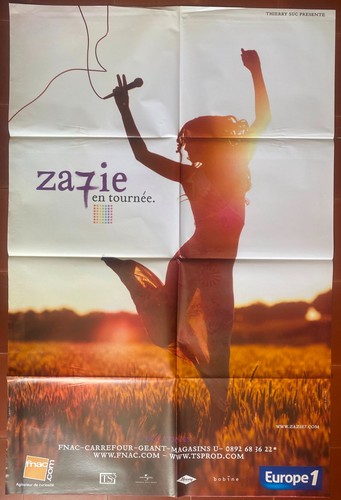 Affiche concert zazie - affiche, en