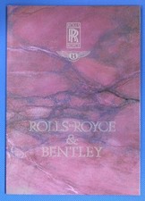 ROLLS ROYCE : 4 PAGES DEPLIABLES  SILVER SPIRIT ET SPUR II / CORNICHE III - 1989