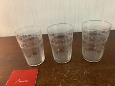 3 verres à thé gravé en