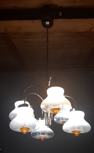 Murano chandelier mazzega - murano, chandelier,