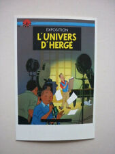 HERGE  /  TINTIN  CARTE  D INVITATION POUR COKTAIL EXPOSITION L UNIVERS D HERGE 