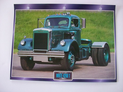 Carte fiche camion tracteur - carte,