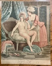 GRAVURE ANCIENNE LE BAIN DE