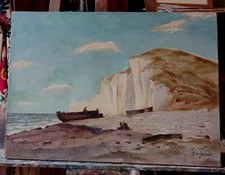 marine huile ancienne