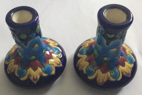 Longwy paire vase miniature - longwy, de