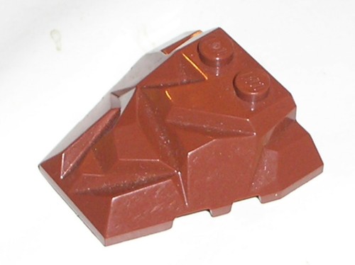 Lego redbrown wedge - wedge, ref