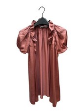 Prada Bronze Silk Blouse Size 40 / M