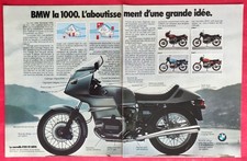 Publicité de presse Motocyclette Moto BMW la 1000 - La Nouvelle R100 RS etc 1976
