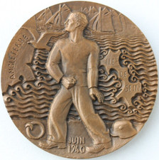 MEDAILLE EN BRONZE - ILE DE
