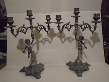 Paire de candélabres à poser