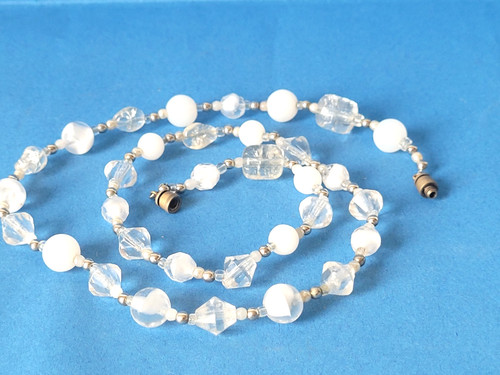 Ancien collier vintage perles - collier,