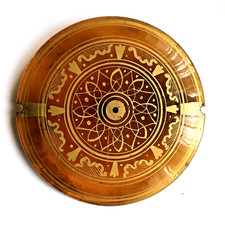 Lentille de verre opalin balancier pendule horloge clock uhr comtoise brun P2/12