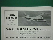 3/1960 PUB AVIONS MAX HOLSTE