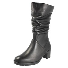 Bottes À Talon Bloc Mi-Mollet
