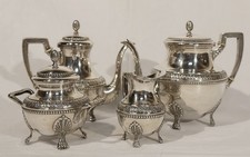 Service à café & thé, Argent massif, 1515g