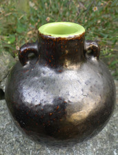 Blanche Letalle  pour Saint Clément vase Boule à Oreilles Céramique 1950