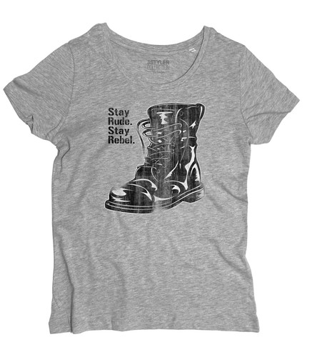 Shirt femme stay rude - t-shirt,