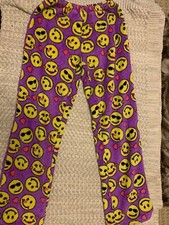 Girls Emoji Purple Pajama