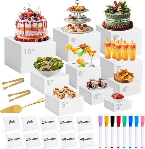 Pcs buffet risers with - 10,
