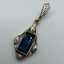 Pendentif ancien Art Deco - Plaqué Or ORIA