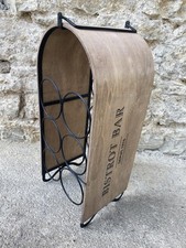Casier à bouteilles (6) Bois Et Métal 