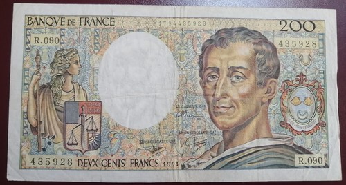 Billet français 200 francs - billet,