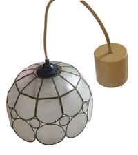 Magnifique Lustre Annees50/ 60 En Coquillage De Capiz