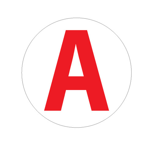 Disque sticker autocollant - a,
