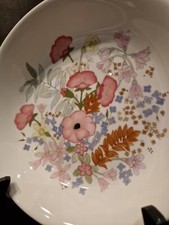 Superbe Assiette Creuse Porcelaine Anglaise Wedgwood Meadow Sweet