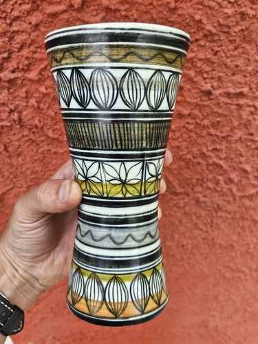 Vase diabolo 1950 ceramique - vase,