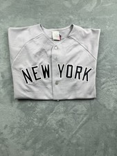 Maillot de baseball New York Yankees gris Majestic MLB taille L S046