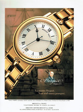publicité Advertising  1122  1992   la montre Bréguet  marine