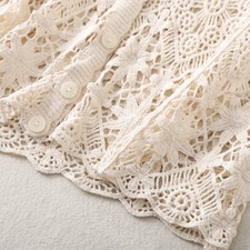 Femme Crochet Boléro Court