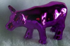 Sujet vache rose fluo