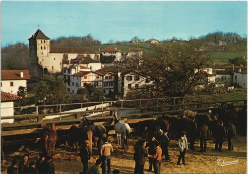 Cpm espelette foire aux - foire,