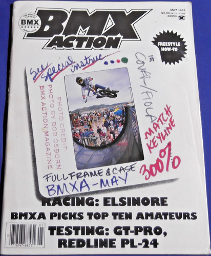 Bmx action magazine may - action, 1983