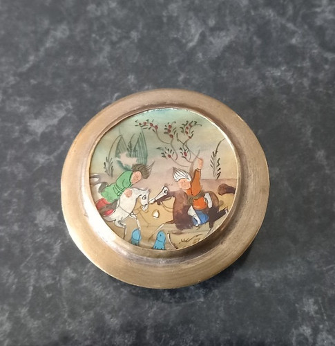 Ancien poudrier perse - , en