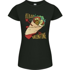 T-Shirt Femme Petite Coupe Anti Saint-Valentin Jour Des Célibataires Kebab
