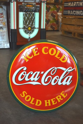 Plaque émaillée coca cola - plaque, coca-cola