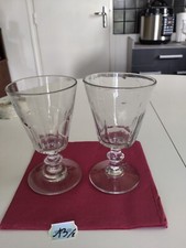 2 Verres à pied en verre
