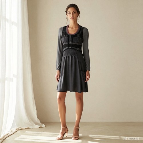 Aldo martin dress grey check - dress,