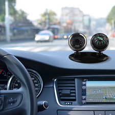 Boussole de Voiture Conduite Extérieur 2 en 1 Design Compact Boussole Double Fo