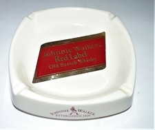 CENDRIER JOHNNIE WALKER SCOTCH WHISKY RED LABEL CERAMIC WAD PDM ENGLAND TBE